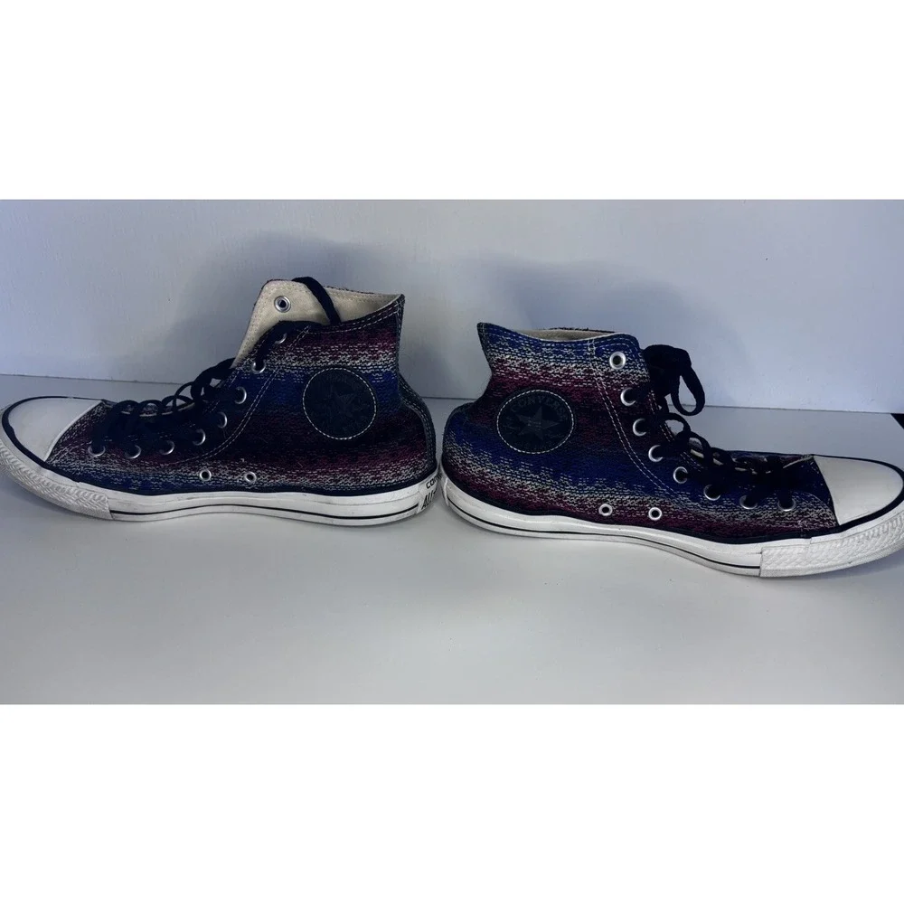 Converse Native Blanket Weave Fabric Dk Multi-Color‎ HI-TOP Shoes Size 11
